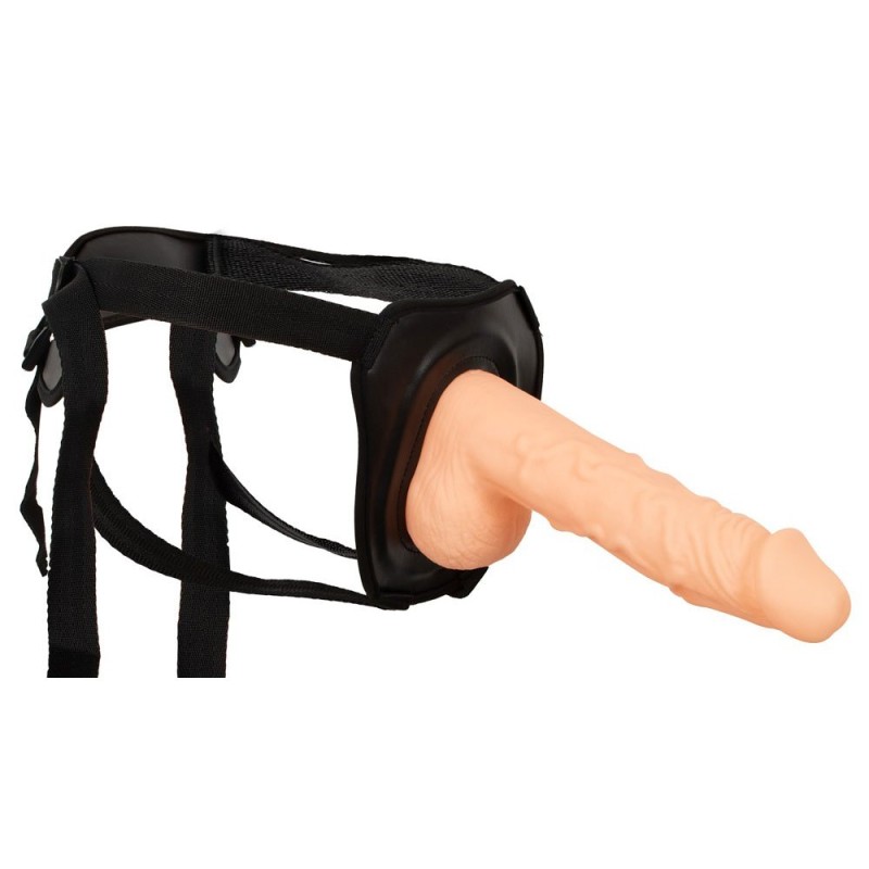Arnes amb dildo buit ERECTION ASSISTANT 24 x 4,5 cm pell clara