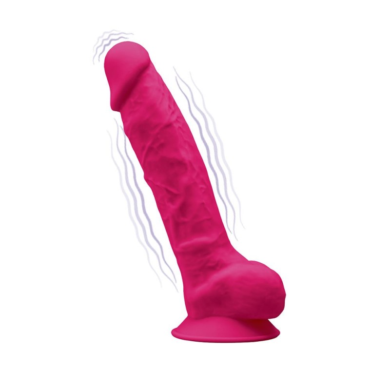 Vibrador de Silicona Realista 20 x 4,3 cm Silexd Rosa Recargable