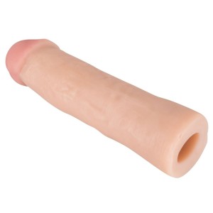 Fundes de penis Penis Extender Ajustable GRAN NEGRE 22 x 4,8 cm Pell clara