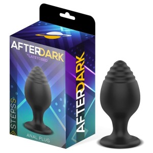 Tap de Silicona Anal STEPS S 6 x 3 cm Negre