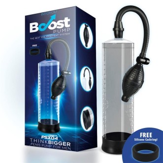 Bombeta de penis amb funda de silicona PSX04 25 x 6 cm Transparent