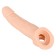 Fundes de penis Nature Skin que allarguen el penis en 5 cm amb un annex de testicles. Color de pell clara