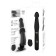 Màquina de sexe vibradora portàtil de silicona amb impuls, control remot sense fils i ventosa removible 36 x 4,2 cm negra recarregable