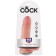 Dildo realista King Cock 7" 19,4 x 4,5 cm pell clara