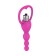 Cadena anal vibradora de silicona A-Gusto 14 x 3,5 cm rosa