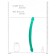 Doble Dildo Real Rock Cristall Verd 42 x 3,5 cm