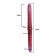 Dildo de doble silicona DUO TWIST vermell i rosa de 53 x 5,2 cm