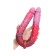 Dildo de doble silicona DUO TWIST vermell i rosa de 53 x 5,2 cm