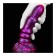 Dildo de silicona PEERN fúcsia i negre de 21 x 4,7 cm