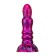 Dildo de silicona PEERN fúcsia i negre de 21 x 4,7 cm