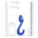 Tap de vidre anal amb cua CHAMP 17 x 4 cm Blau