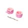 Manilles encoixinades ajustables en ecocuir CALM Pink