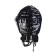 Caputxa sadomasoquista de pell vegana sense sensor, negre brillant