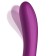 Vibrador de conill de silicona amb punta oscil·lant, llepador clitoridià rotatiu NO. DOS 24 x 3,5 cm porpra recarregable