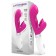 Vibrador de conill de silicona SLIPER 21 x 3,4 cm Fuchsia