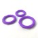 Conjunt de 3 anells de silicona en tamanys de 3, 4 i 5 cm A-Gusto Purple