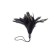 Ploma de ferro per fer cosquilles HORN TICK de 20 cm negra