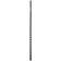 Sonda uretral flexible de silicona amb nervis estimulants SU06 24 x 1 cm negra