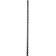 Sonda uretral flexible de silicona amb relleus estimulants SU07 24 x 0,8 cm negra