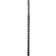 Sonda uretral flexible de silicona amb relleus estimulants SU09 24 x 1,2 cm negra
