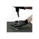 Estora impermeable de fusta negra 60 x 90 cm
