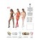 Bodystocking sexy amb obertura a l'entre-cuixes en color vermell - talla única BS054
