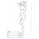 Bodystocking sexy amb obertura a l'entre-cuixes en blanc - Talla única BS082