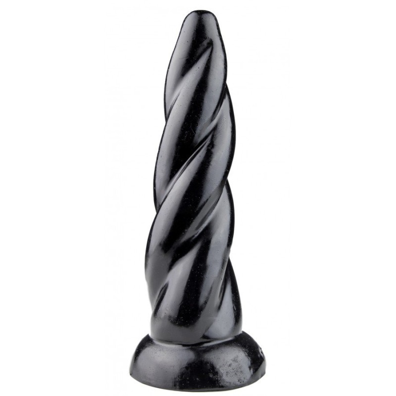 Dildo Einhorn Horn UNICORN TWIST Schwarz 22 x 6 cm