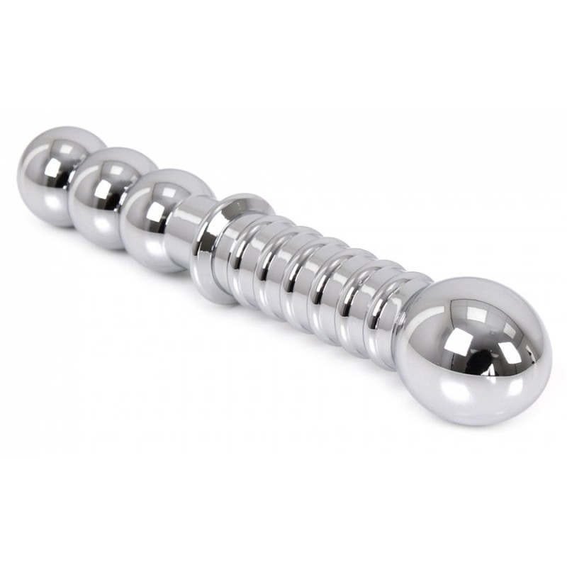 Stahl Doppeldildo KIOTOS 19 x 3,5 cm