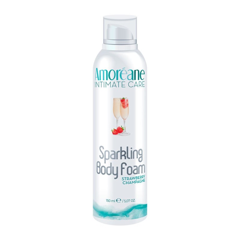 Massage Schaum mit prickelndem Effekt ERDBEERSEKT 150 ml