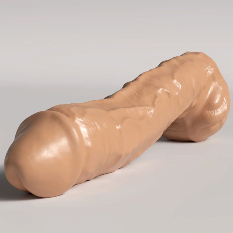 Realistischer Dildo REMY 27 x 4 cm Karamell