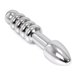 Stahl Doppelter Analplug KIOTOS 17 x 3,5 cm
