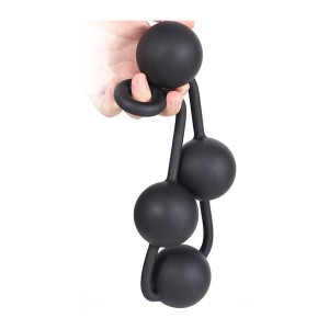 Anal Kette mit Silikonperlen QUARTY XL 52 x 6 cm