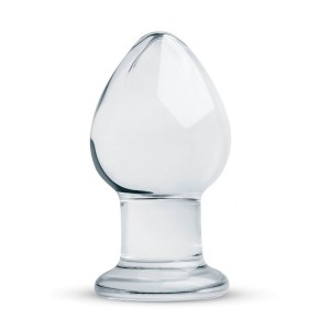 Analplug N.26 Gildo Handgefertigt aus Glas 9 x 4,3 cm Transparent