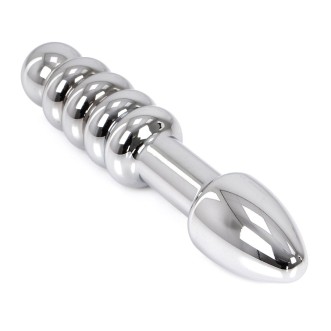 Stahl Doppelter Analplug KIOTOS 17 x 3,5 cm