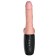 Realistischer Vibrator mit Stoß- und Wärmeeffekt King Cock TRIPLE TREAT 16,6 x 3,6 cm Hautfarben Wiederaufladbar