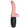 Realistischer Vibrator mit Stoß- und Wärmeeffekt King Cock TRIPLE TREAT 16,6 x 3,6 cm Hautfarben Wiederaufladbar