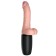 Realistischer Vibrator mit Stoß- und Wärmeeffekt King Cock TRIPLE TREAT 16,6 x 3,6 cm Hautfarben Wiederaufladbar