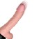 Realistischer Vibrator mit Stoß- und Wärmeeffekt King Cock TRIPLE TREAT 16,6 x 3,6 cm Hautfarben Wiederaufladbar