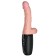 Realistischer Vibrator mit Stoß- und Wärmeeffekt King Cock TRIPLE TREAT 16,6 x 3,6 cm Hautfarben Wiederaufladbar