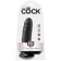 Realistischer Dildo King Cock 7" 19,4 x 4,5 cm Schwarz