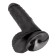 Realistischer Dildo King Cock 7" 19,4 x 4,5 cm Schwarz