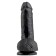 Realistischer Dildo King Cock 7" 19,4 x 4,5 cm Schwarz