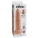 Abziehbarer realistischer Dildo King Cock 9" 25,4 x 4,5 cm in hellhäutiger Farbe.