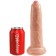 Abziehbarer realistischer Dildo King Cock 9" 25,4 x 4,5 cm in hellhäutiger Farbe.