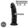 Realistischer Silikon-Dildo 19,2 x 4,7 cm Silexd Schwarz
