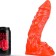 Realistischer DICKIE All Red Dildo 21 x 4,5 cm Rot