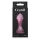Analplug aus Glas mit Juwel CRYSTAL GEM, handgefertigt, 9 x 3,2 cm, mit rosa Edelstein