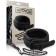 Halsband mit Leine aus veganem Leder in Schwarz Schatten Schwarz