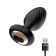 Vibrierender Analplug aus Silikon mit rotierendem Effekt und kabelloser Fernbedienung DRAGO 9,7 x 3,5 cm Schwarz Wiederaufladbar